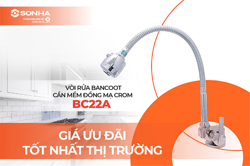 Vòi bồn rửa bát Bancoot BC22A giá hợp lý
