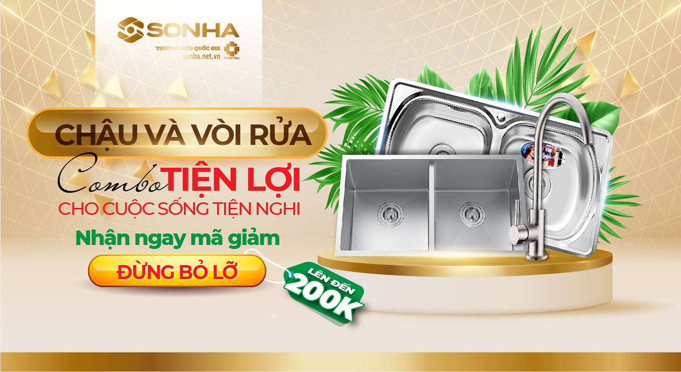 Mua COMBO chậu và vòi rửa bát GIẢM NGAY 200K