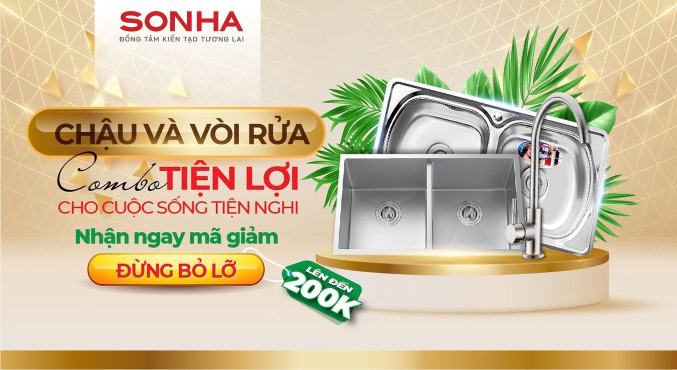 Mua COMBO chậu và vòi rửa bát GIẢM NGAY 200K