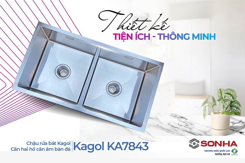 Chậu Kagol KA7843 thiết kế hiện đại