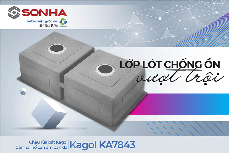 Lớp chống ồn chậu Kagol KA7843