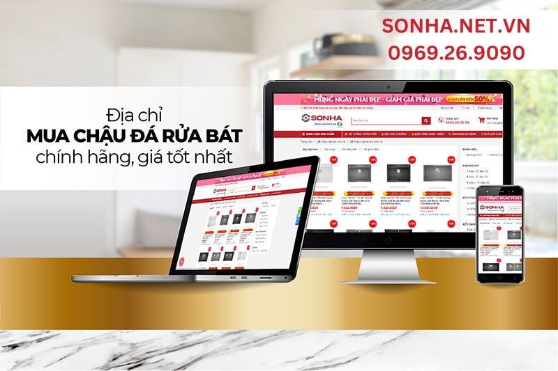 Sonha.net.vn - Địa chỉ uy t&iacute;n mua chậu đ&aacute; Konox Sink Phoenix 1160-Grey