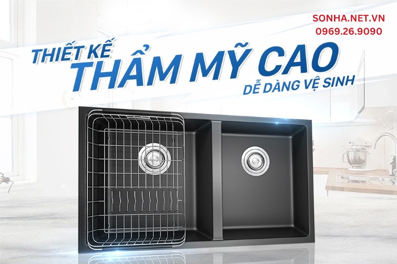 Thiết kế thẩm mỹ, dễ dàng vệ sinh