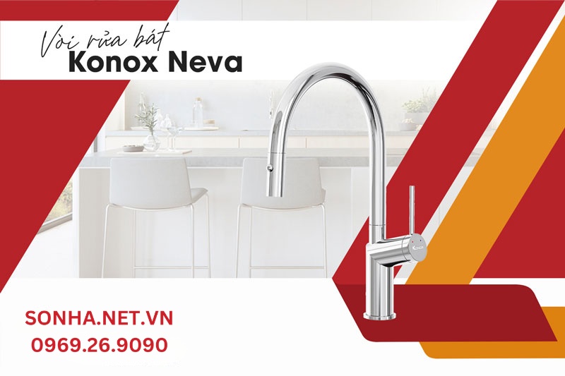 Gợi ý lắp đặt chậu Konox sink Ruvita 680 Grey và vòi Konox Neva