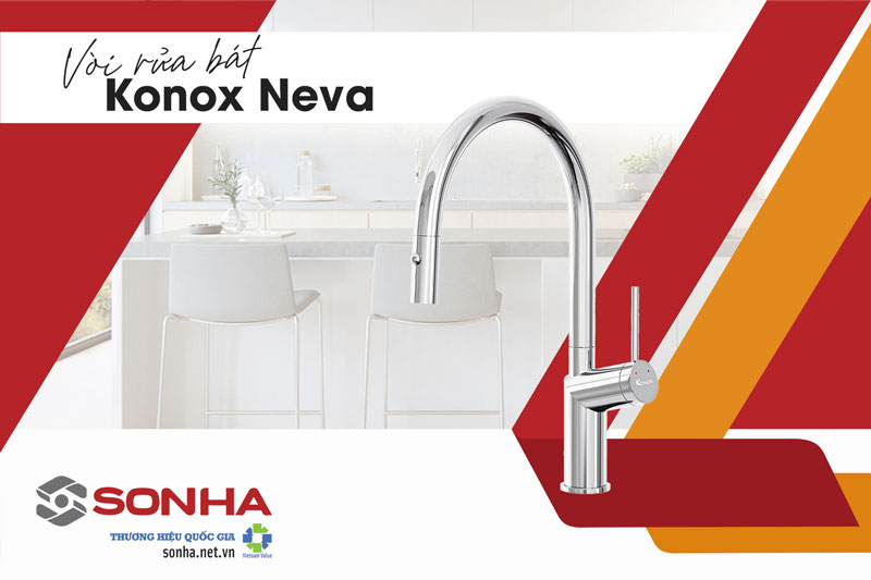 Lắp chậu Konox sink Ruvita 680 Grey và vòi Konox Neva