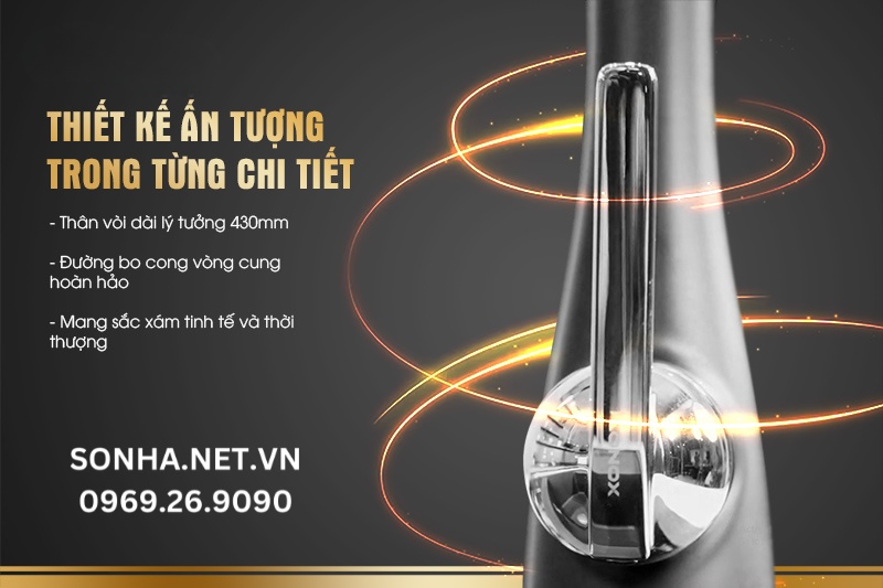 Curva Grey có thiết kế tinh tế và đầy ấn tượng trong từng chi tiết