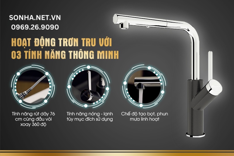 Hoạt động trơn tru với c&aacute;c t&iacute;nh năng th&ocirc;ng minh