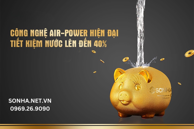 Tiết kiệm nước l&ecirc;n đến 40% cho gia đ&igrave;nh bạn