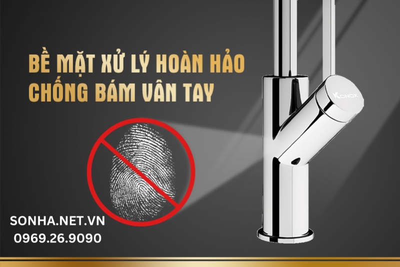 Bề mặt xử l&yacute; ho&agrave;n hảo chống b&aacute;m v&acirc;n tay hiệu quả