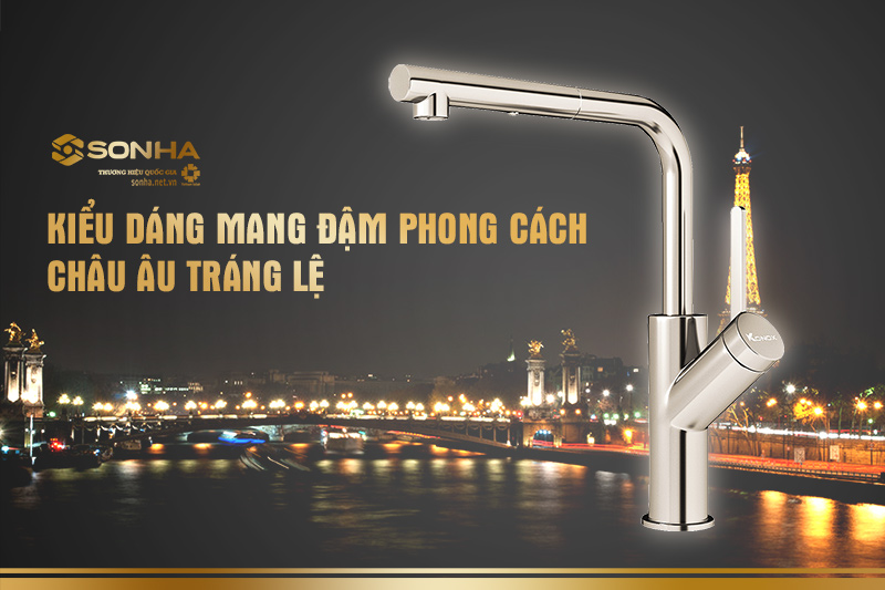 Kiểu dáng mang đậm phong cách châu Âu tráng lệ