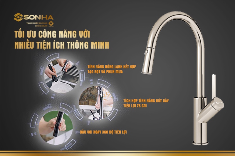 Tối ưu công năng với nhiều tiện ích thông minh