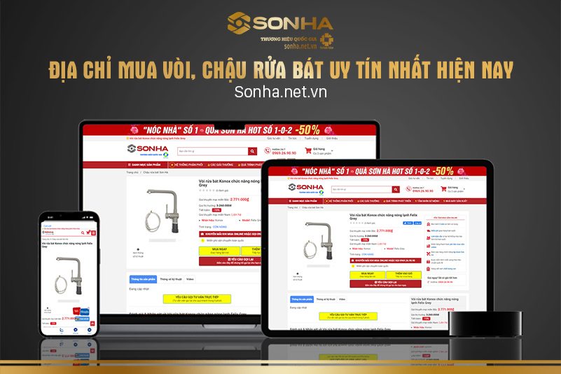 Địa chỉ mua vòi rủa bát inox