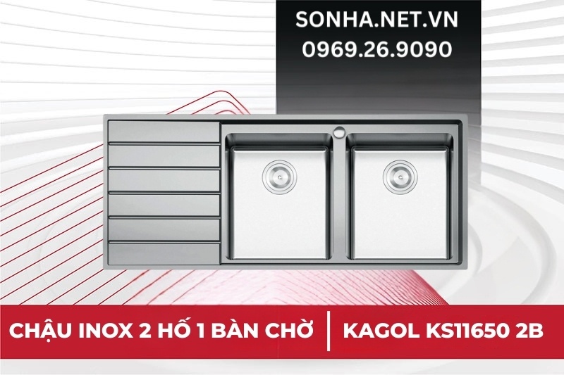Siêu phẩm chậu rửa chén Konox European Sink Premium KS11650 2B