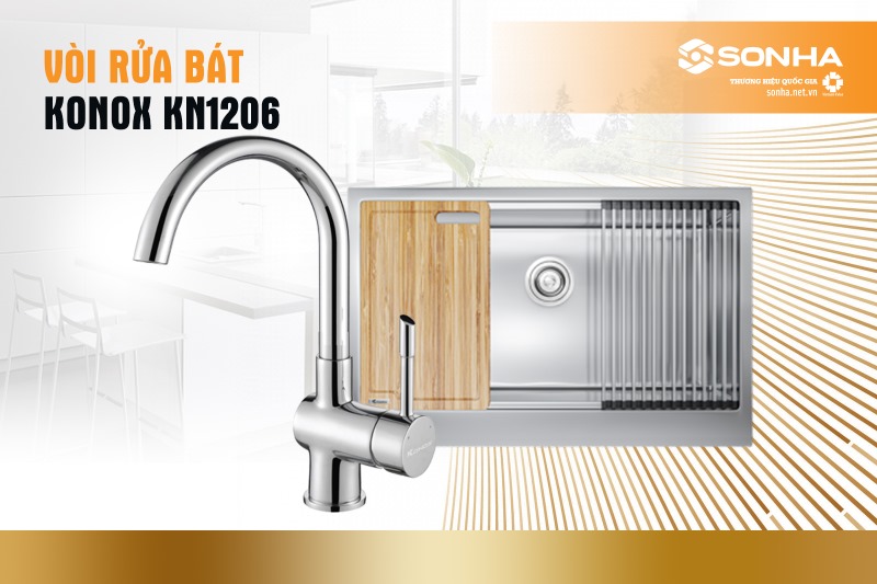 Vòi rửa bát Konox KN1206