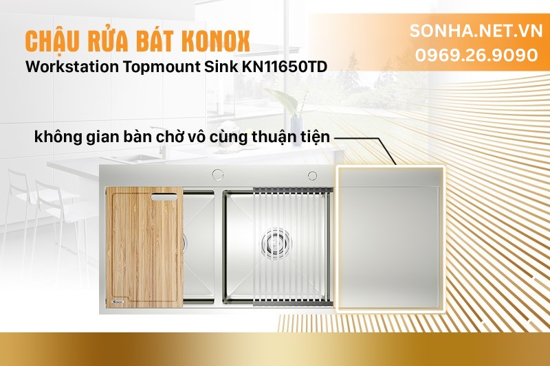 Không gian bàn chờ vô cùng thuận tiện