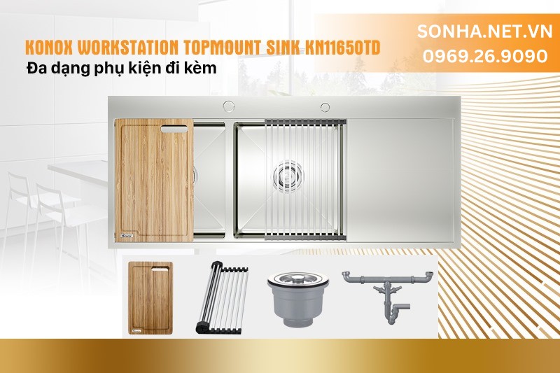 Trang bị đa dạng phụ kiện đi kèm