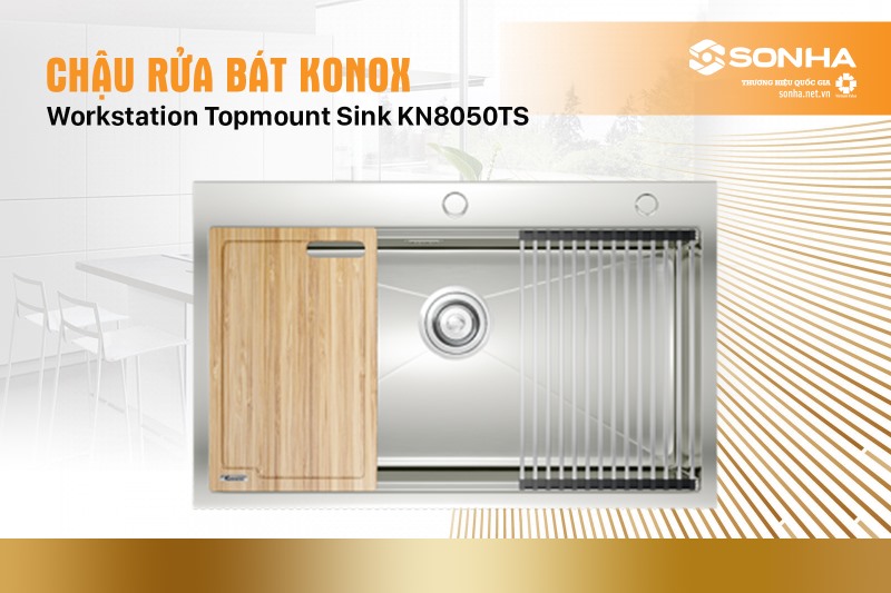 Chậu rửa bát Konox Workstation Sink KN8050TS