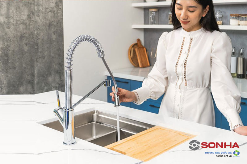 Chậu rửa bát 1 hố Konox  KONOX Workstation Sink-Undermount Sink KN7644SU thực tế