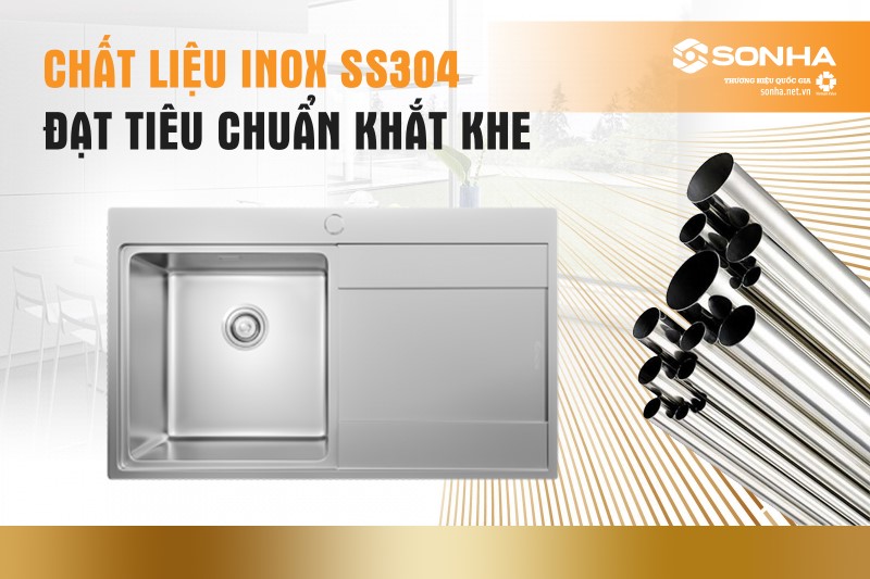 Chất liệu inox SS304 cao cấp