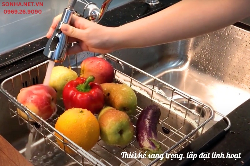 Hình ảnh thực tế bồn rửa chén Konox KN8246DUA