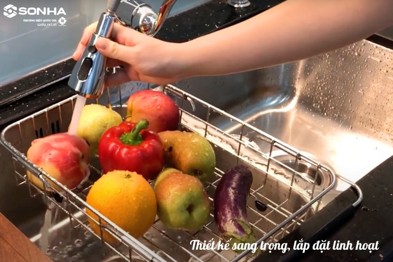 Hình ảnh thực tế bồn rửa chén Konox KN8246DUA