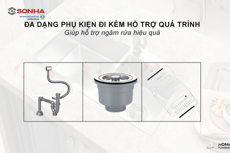 Đầy đủ bộ phụ kiện đi kèm hỗ trợ quá trình sử dụng