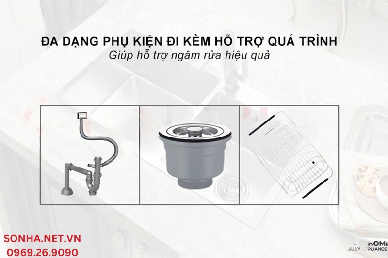 Đầy đủ bộ phụ kiện đi k&egrave;m hỗ trợ qu&aacute; tr&igrave;nh sử dụng