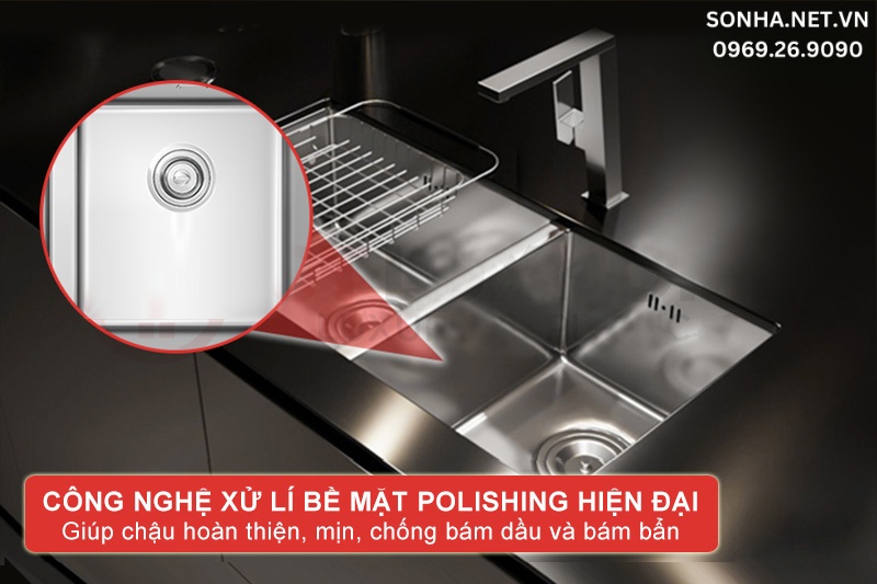 Ứng dụng công nghệ Polishing cho bề mặt sáng bóng, chống bám dầu