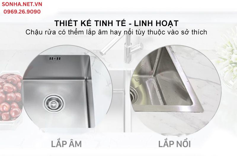 Thiết kế tối giản tinh tế, lắp đặt linh hoạt ph&ugrave; hợp mọi kh&ocirc;ng gian