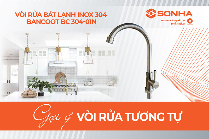 Vòi rửa bát 1 đường nước Bancoot BC 304-01N