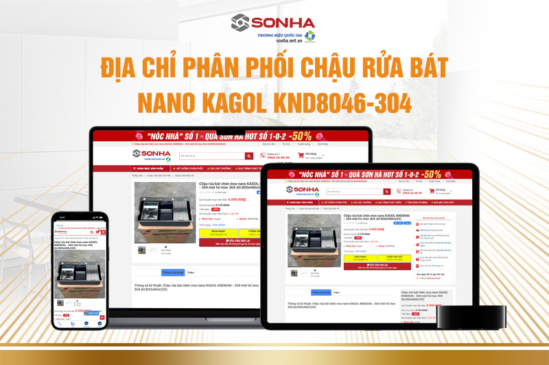 Địa chỉ mua chậu rửa chén knd 8046