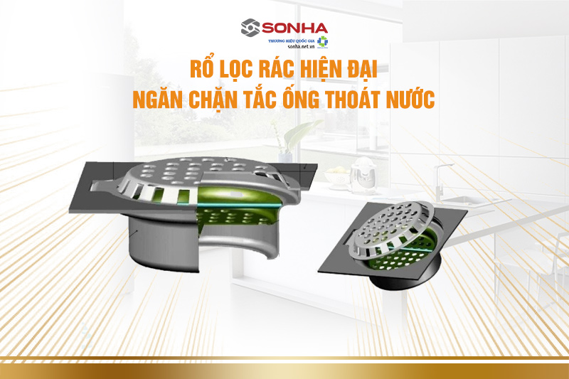 Rổ lọc rác hiện đại, ngăn chặn tắc ống thoát nước 