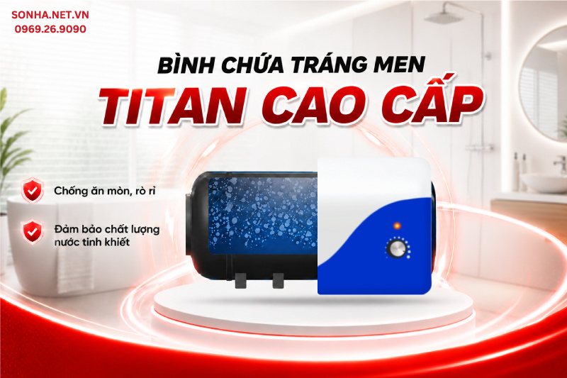 B&igrave;nh chứa tr&aacute;ng men Titan si&ecirc;u bền