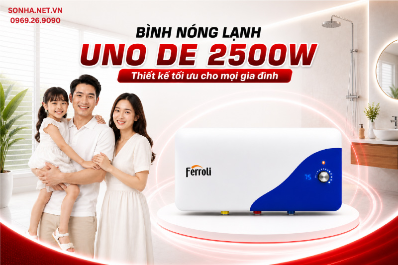 B&igrave;nh nước n&oacute;ng UNO DE 2500W 30L - Lựa chọn tối ưu cho gia đ&igrave;nh Việt