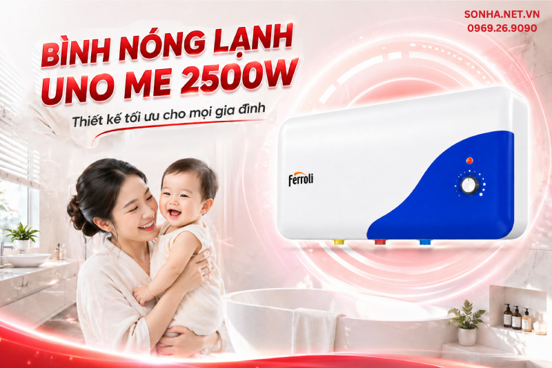 B&igrave;nh n&oacute;ng lạnh UNO ME 2500W 20L - Lựa chọn ho&agrave;n hảo gia đ&igrave;nh Việt