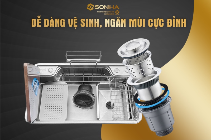 Dễ dàng vệ sinh, ngăn mùi cực đỉnh