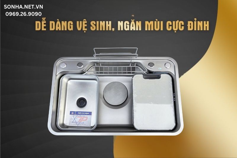 Dễ dàng vệ sinh, ngăn mùi cực đỉnh
