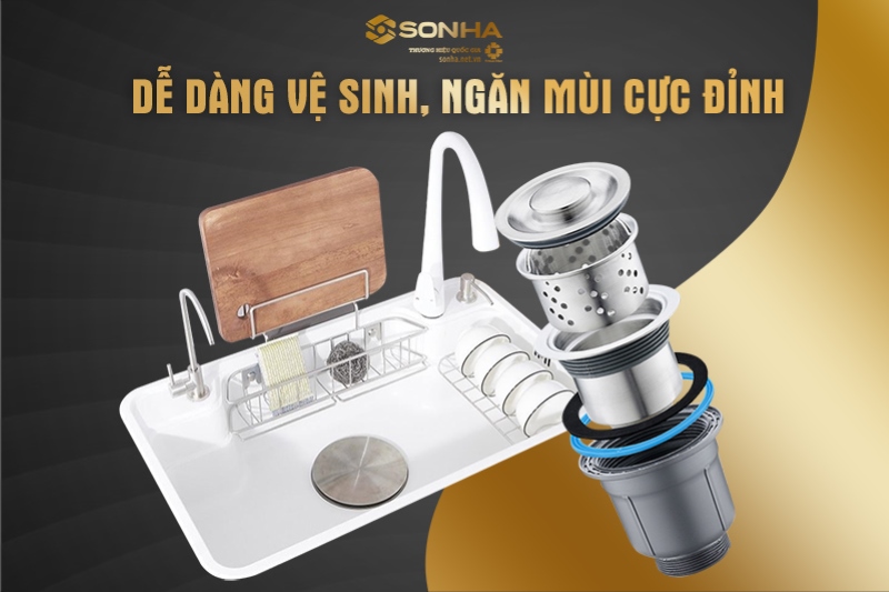 Dễ dàng vệ sinh, ngăn mùi cực đỉnh