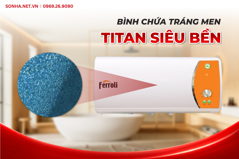 Bình chứa được tráng men titan siêu bền