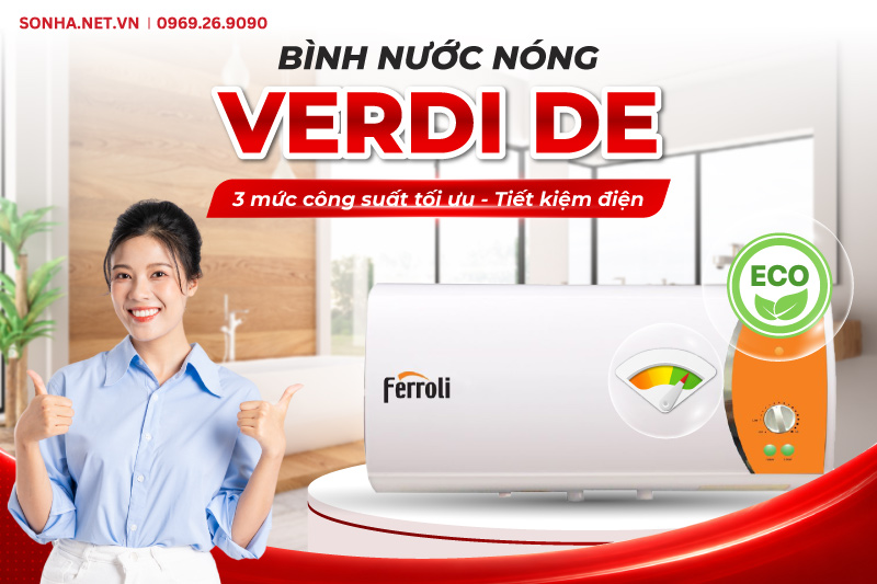 VERDI DE 30L với 3 mức công suất linh hoạt