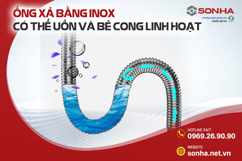 Ống xả bằng kim loại - uốn và bẻ cong linh hoạt