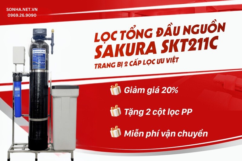 Lọc tổng đầu nguồn Sakura STK211C giá vô cùng ưu đãi