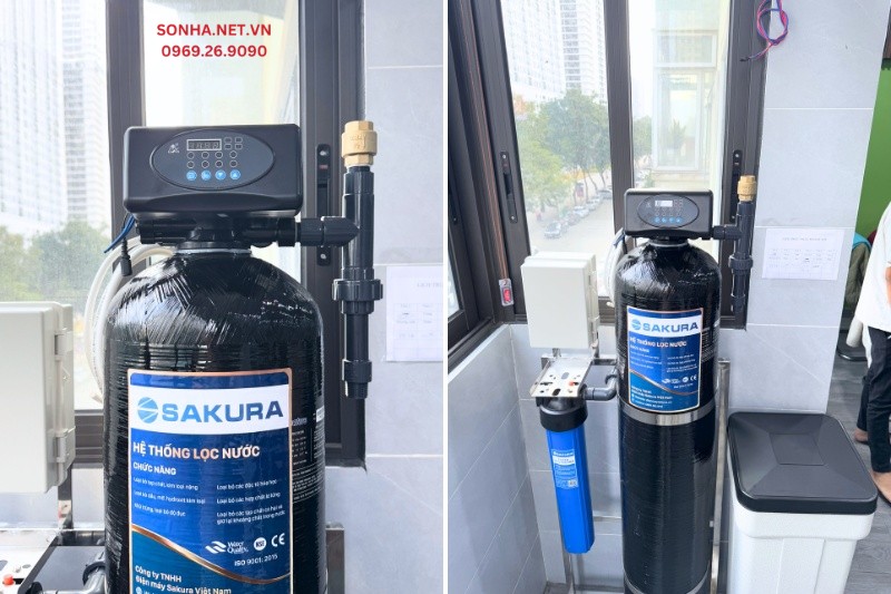 Sonha.net.vn lắp máy lọc tổng Sakura SKT211C cho khách hàng