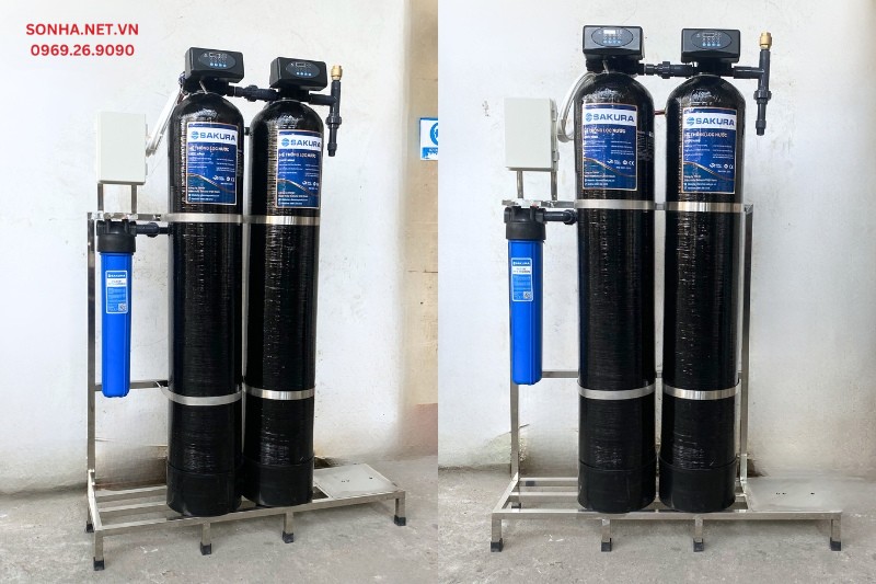 Sonha.net.vn lắp máy lọc tổng Sakura SKT212C cho khách hàng