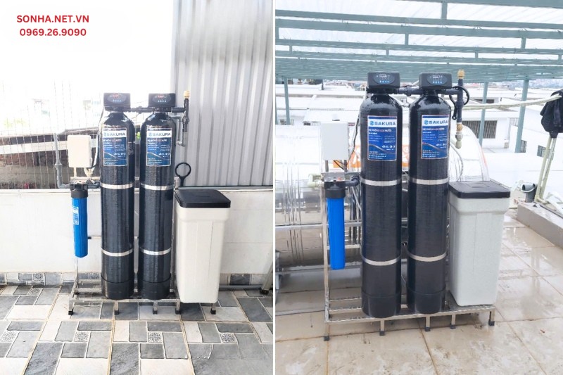Sonha.net.vn lắp máy lọc tổng Sakura SKT212C cho khách hàng
