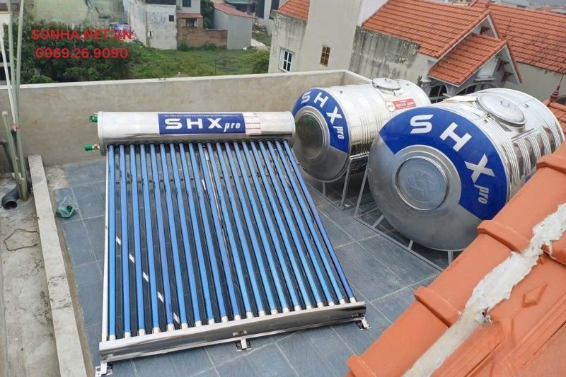 Ảnh thực tế Bồn nước Inox Sơn H&agrave; Xanh SHX 6000L Ngang  SHX.N6000 F1420