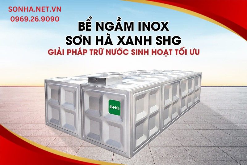 Bể ngầm inox SHG 5000L được người dân tin tưởng sử dụng