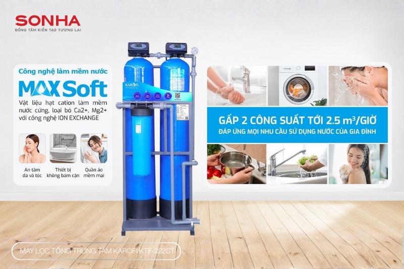 Hệ thống lọc tổng với c&ocirc;ng suất lọc lớn