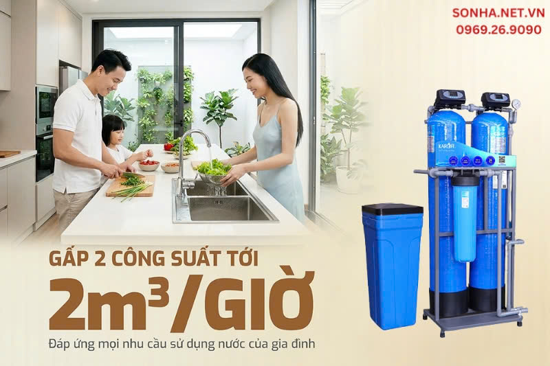 Hệ thống lọc tổng với công suất lọc lớn
