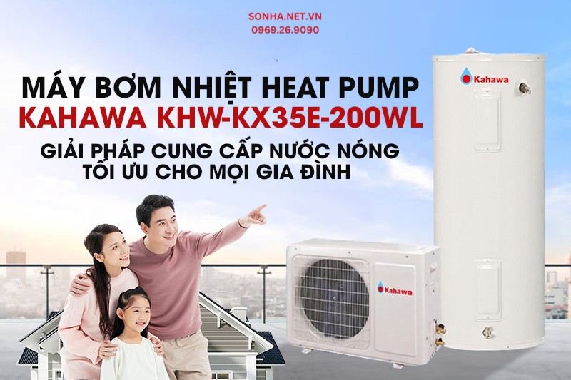 Siêu phẩm máy bơm nhiệt trung tâm KHW-KX35E-200WL của Kahawa